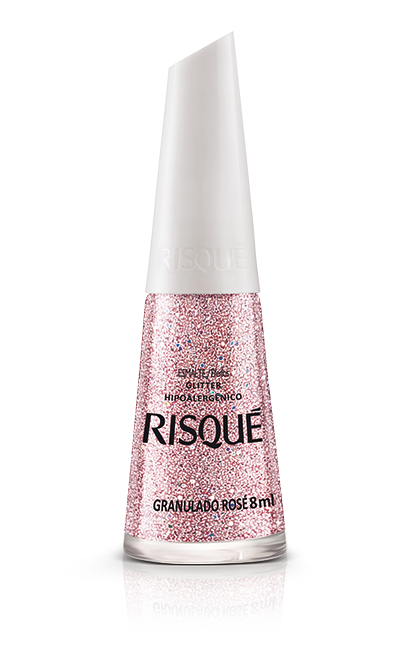 Esmalte granulado rose Risque - Pink grainy nail polish