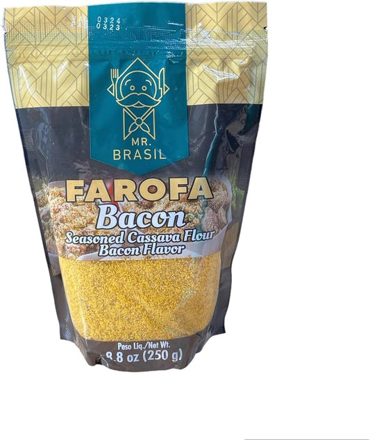 Farofa de Bacon MrBrasil - Seasoned cassava flour Bacon Flavor