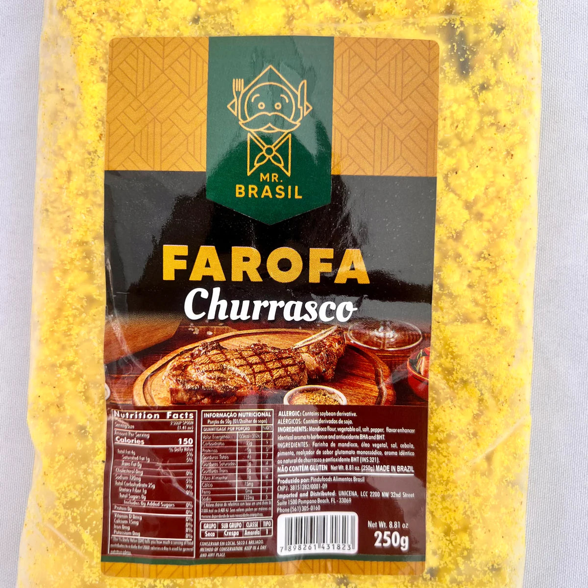 Seasoned cassava flour Barbecue Flaver