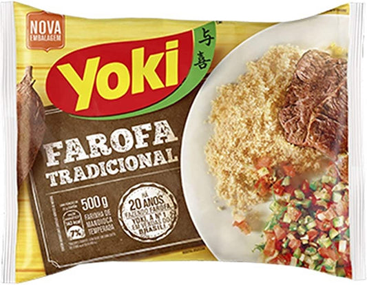 Farofa tradicional Yoki - Seasoned cassava flour traditional Flavor