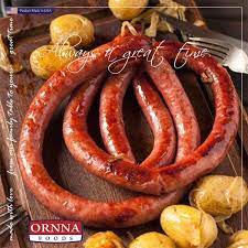 Linguiça toscana fina Ornna foods -Thin Brazilian steakhouse style sausage