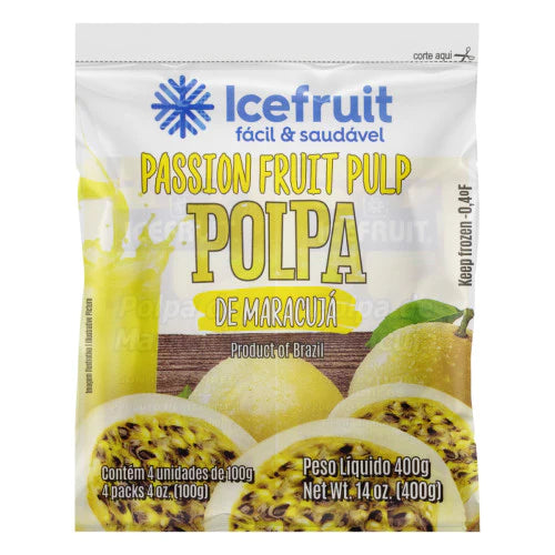 Polpa de Maracuja IceFruta - Passion Fruit Pulp IceFrute