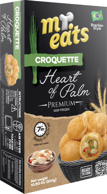 Croquette palmito premium congelado - Croquette Heart of palm premium frozen