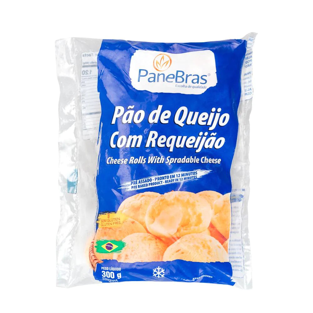 Pão de queijo com requeijao Panebras 300g - Cheese rolls with spradable cheese