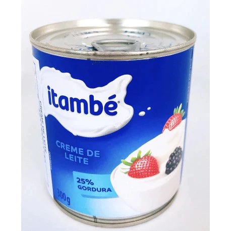 Creme de leite 25% menos gordura 300g - Milk cream 25% less fat 10.5 Oz